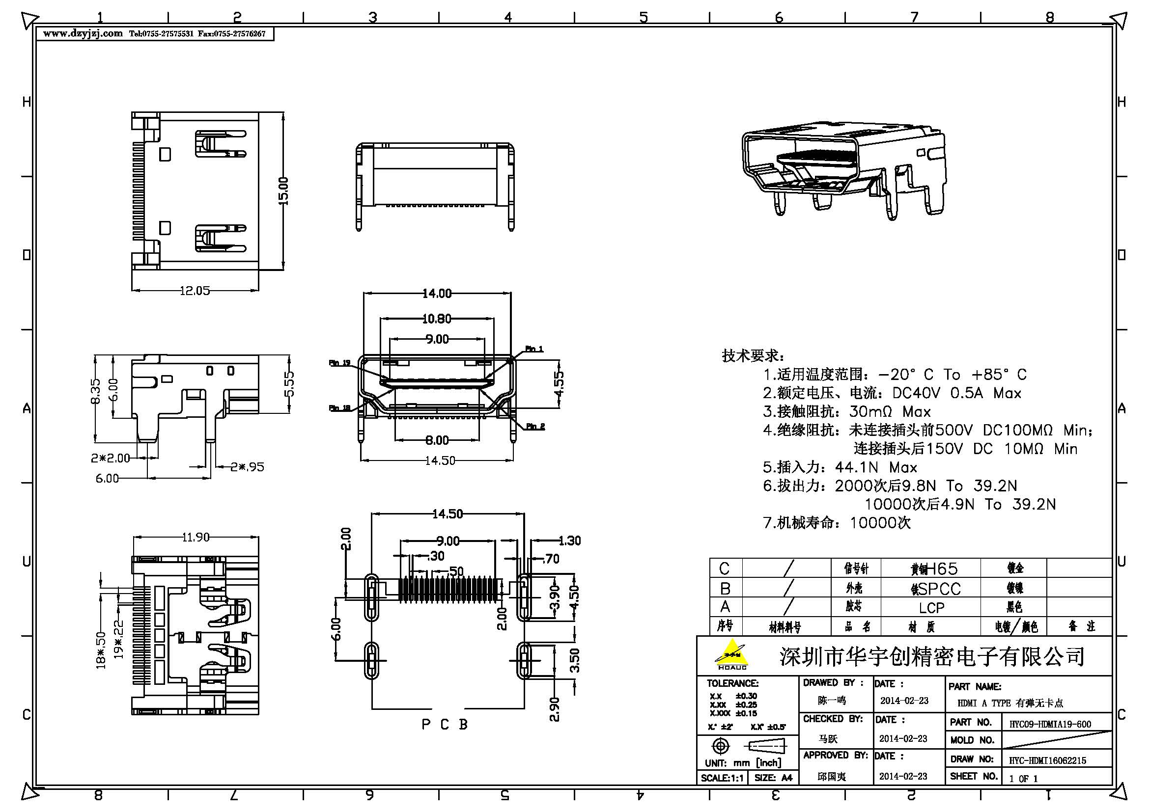 HDMI A TYPE SMT TYPE产品图.jpg